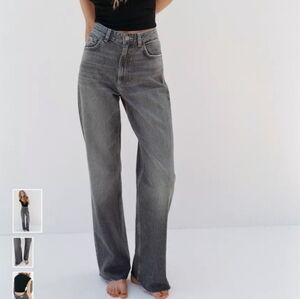 Zara Denim Collection ,High Rise, Wide Leg Jeans